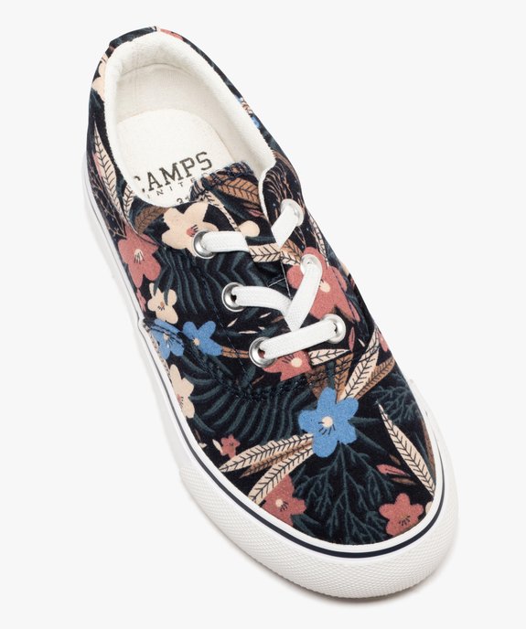 Tennis en toile fleurie fille - Camps United vue5 - LOVELY WINGS - GEMO