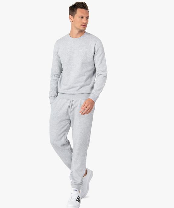 Sweat avec intérieur molletonné homme vue5 - GEMO 4G HOMME - GEMO