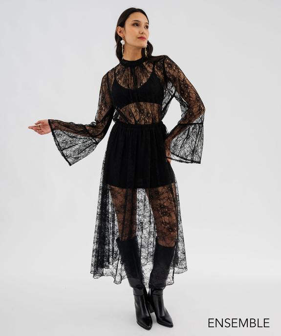 Ensemble blouse et jupe en dentelle pour femme - GEMO