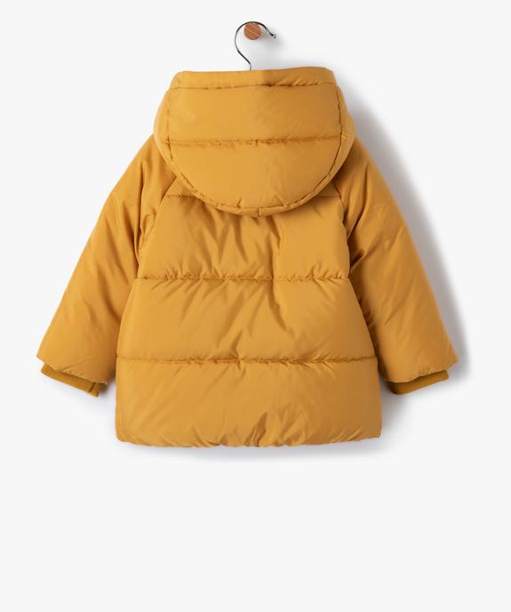 Blouson bébé garçon chaud à capuche et doublure polaire vue4 - GEMO 4G BEBE - GEMO