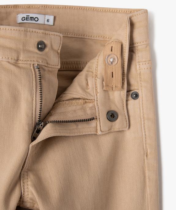 Pantalon chino slim 5 poches garçon vue2 - GEMO (ENFANT) - GEMO