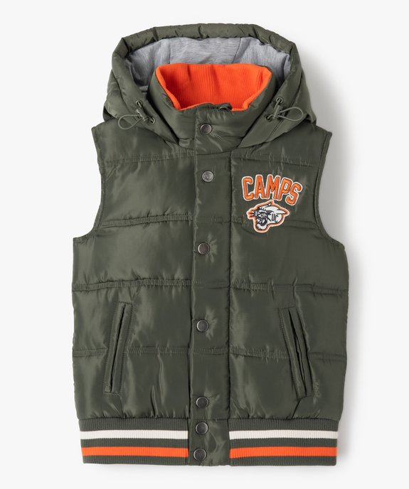 Blouson garçon sans manches matelassé - Camps United   vue1 - CAMPS UNITED - GEMO