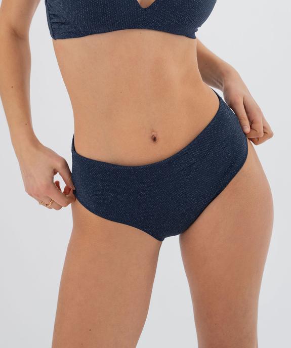 Bas de maillot de bain forme culotte taille haute femme vue1 - GEMO (PLAGE) - GEMO
