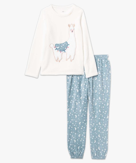 Pyjama chaud en maille peluche douillette femme vue4 - GEMO(HOMWR FEM) - GEMO