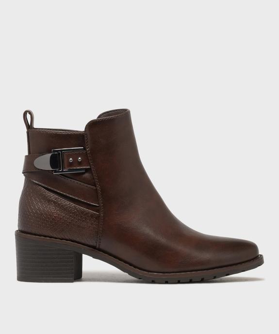 Boots à talon avec brides fantaisie sur la tige femme - Valentina Baldano vue1 - VALENTINA BALDA - GEMO