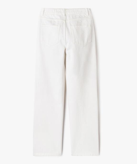 Jean large taille haute fille vue7 - GEMO 4G FILLE - GEMO