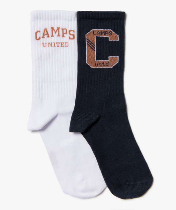 Chaussettes avec tige côtelée garçon (lot de 2) - Camps United vue1 - CAMPS UNITED - GEMO