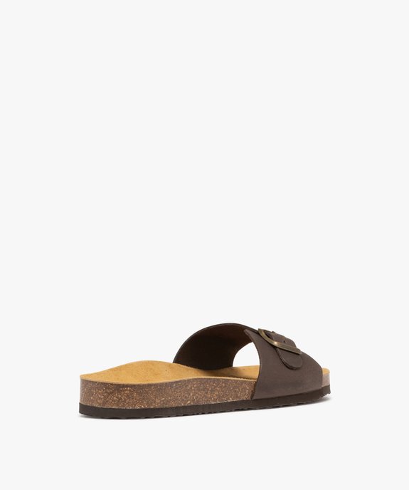 Sandales mules confort 1 bride en cuir homme vue4 - TANEO GEMO FOR GOOD - GEMO