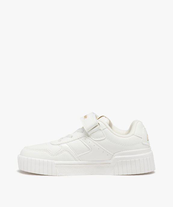 Baskets fille unies à semelle épaisse et à scratch - Ellesse vue3 - ELLESSE - GEMO
