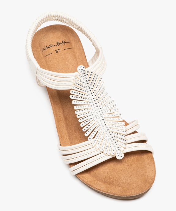 Sandales à brides avec strass et semelle compensée femme - Valentina Baldano vue5 - VALENTINA BALDA - GEMO