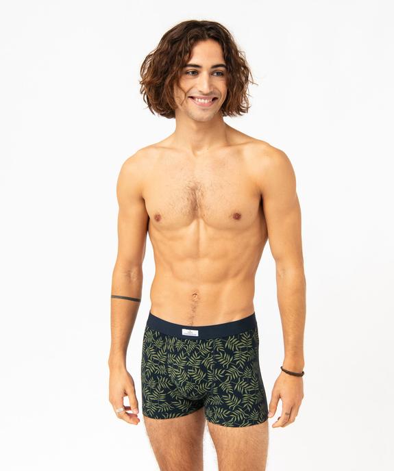 Boxer homme en coton stretch extensible (lot de 2) vue1 - GEMO 4G HOMME - GEMO