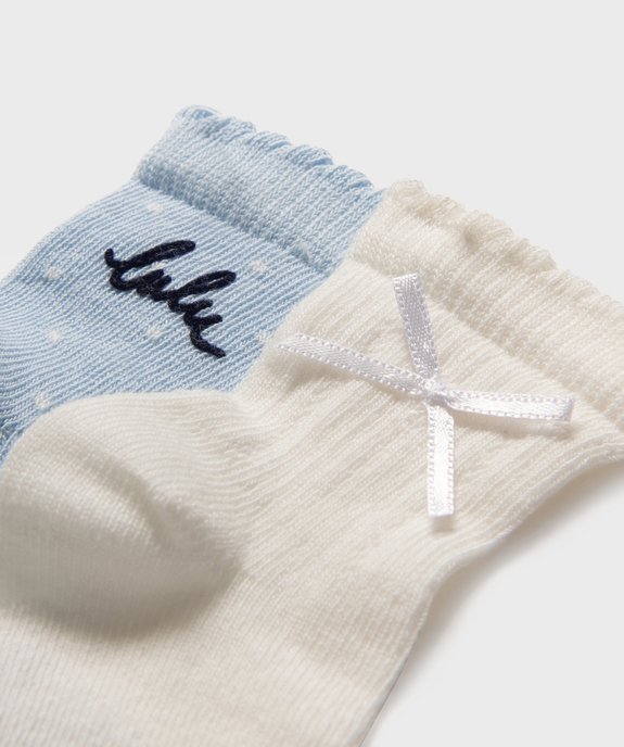 Chaussettes fantaisie bébé fille (lot de 2) - LuluCastagnette vue2 - LULUCASTAGNETTE - GEMO