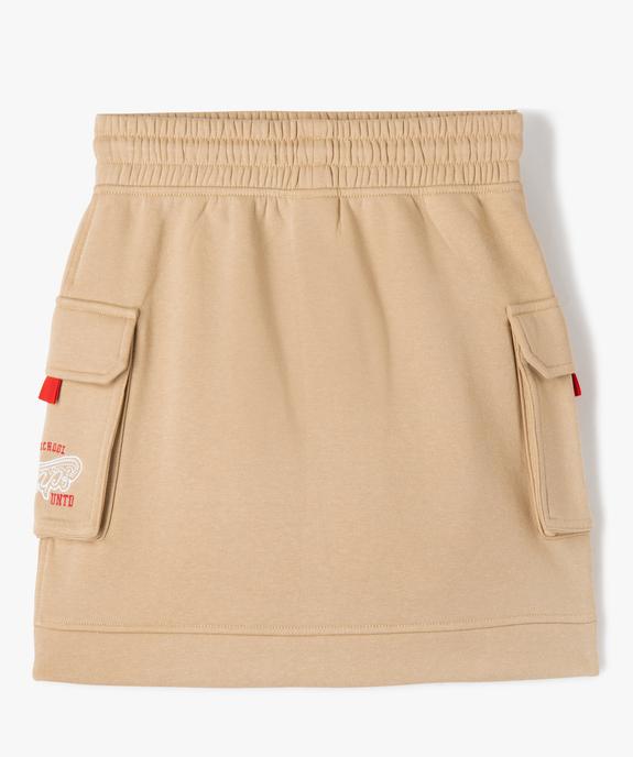 Jupe en maille molletonnée fille - Camps United vue3 - CAMPS - GEMO