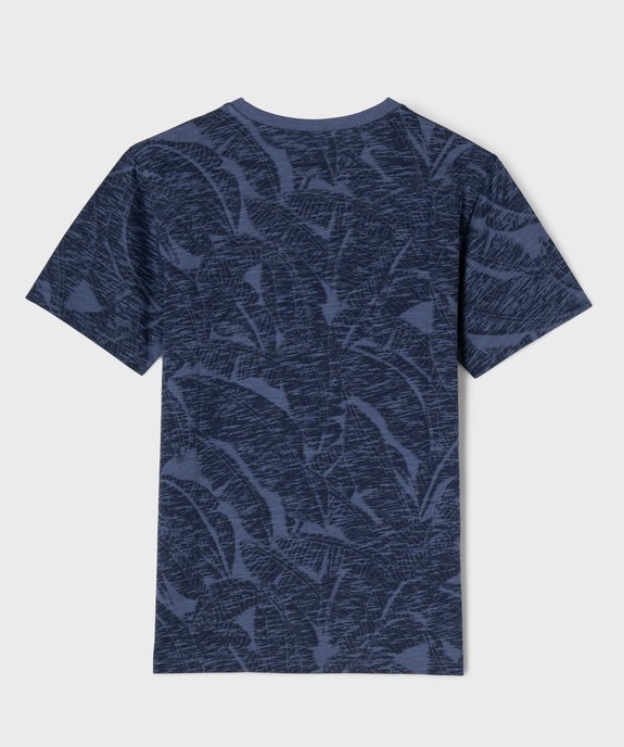 Tee-shirt imprimé feuillage garçon vue3 - GEMO 4G GARCON - GEMO