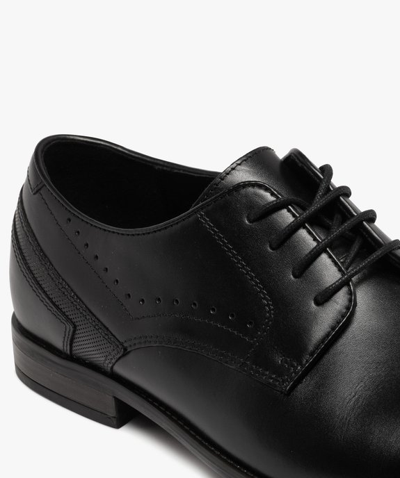Derbies homme unies dessus en cuir et à lacets ronds vue13 - MARIO BALDANO - GEMO