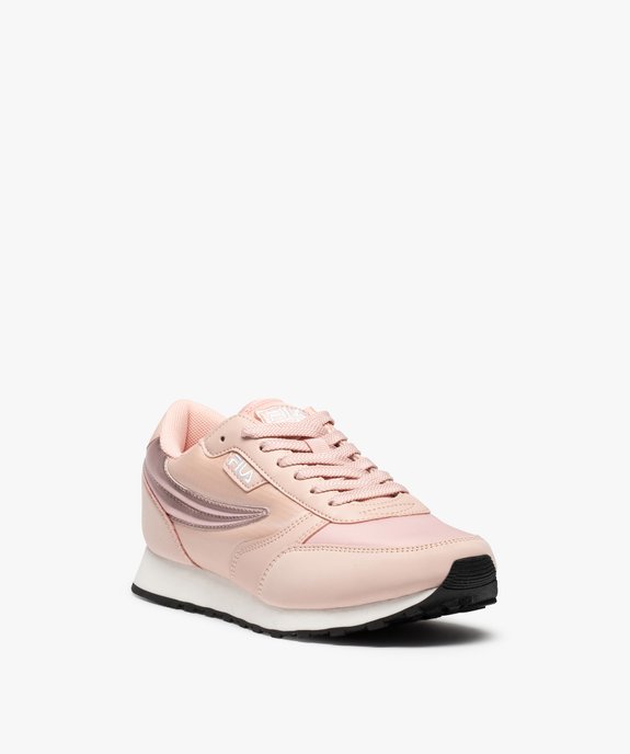 Baskets femme à lacets avec empiècement brillant- Fila Orbit Low vue2 - FILA - GEMO