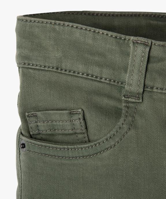 Pantalon chino slim 5 poches garçon vue3 - GEMO (ENFANT) - GEMO