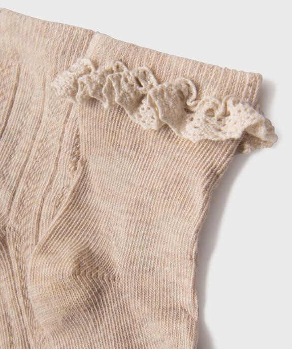 Chaussettes en coton biologique fille (lot de 2) vue2 - GEMO (ENFANT) - GEMO
