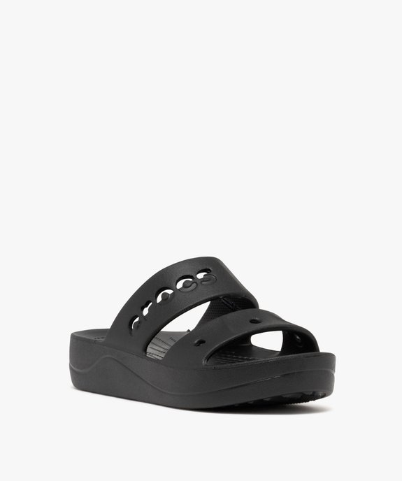 Mules de piscine femme sportswear Baya Platform - Crocs vue2 - CROCS - GEMO