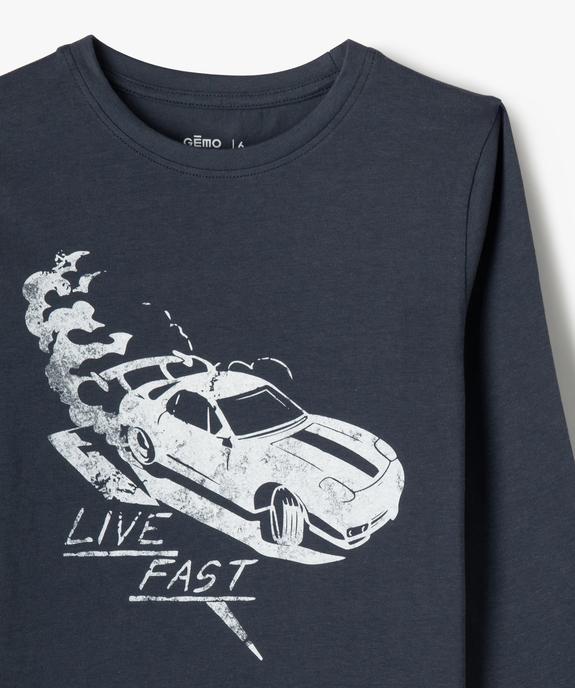 Tee-shirt manches longues imprimé garçon vue2 - GEMO 4G GARCON - GEMO