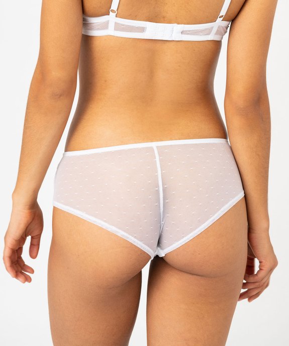 Shorty en dentelle et tulle femme (lot de 2) vue5 - GEMO(HOMWR FEM) - GEMO