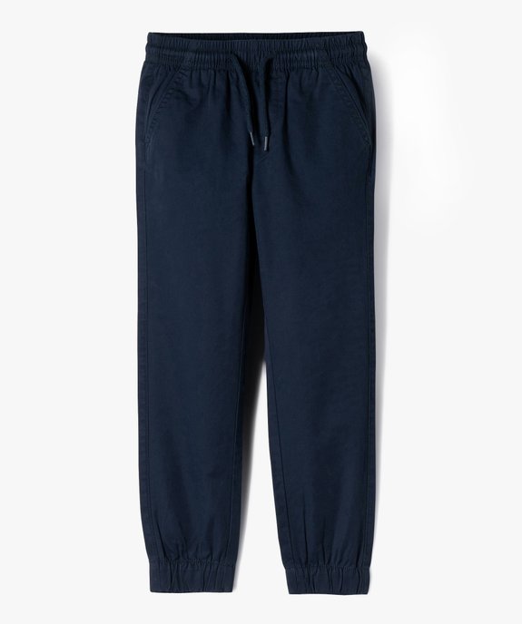 Pantalon jogger en toile garçon vue1 - GEMO (ENFANT) - GEMO