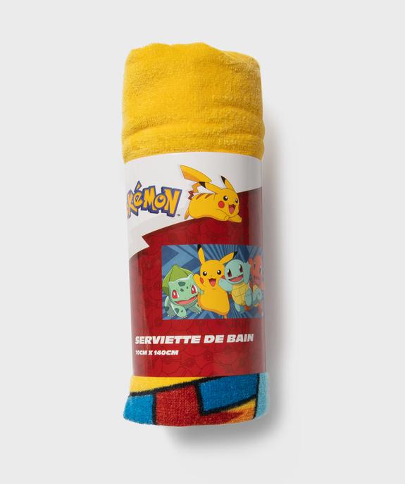 Serviette de bain motif Pikachu enfant - Pokemon vue1 - POKEMON - GEMO