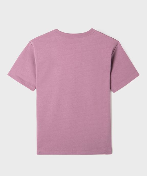Tee-shirt uni à patch poitrine garçon vue1 - GEMO (JUNIOR) - GEMO