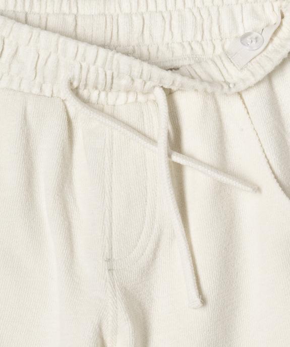 Short en coton coupe ample avec taille ajustable garçon vue3 - GEMO (ENFANT) - GEMO