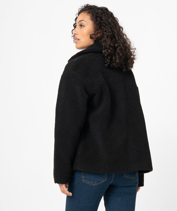 Veste femme en fourrure imitation vue3 - GEMO(FEMME PAP) - GEMO