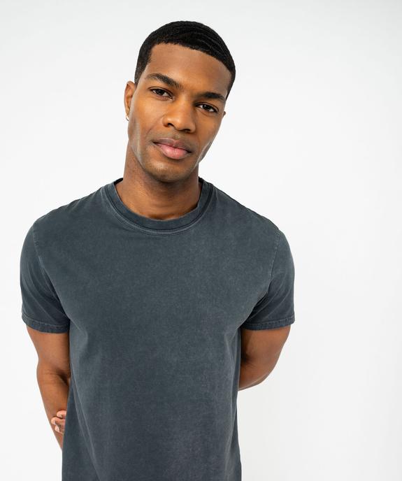 Tee-shirt à manches courtes uni homme vue2 - GEMO (HOMME) - GEMO