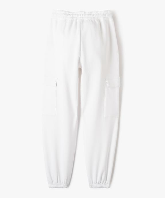 Pantalon de jogging avec poches à rabat sur les cuisses fille vue4 - GEMO 4G FILLE - GEMO