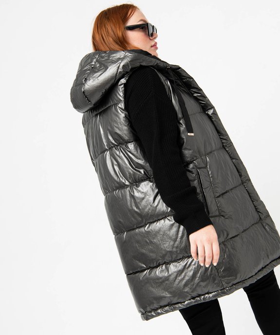 Blouson matelassé à capuche femme grande taille vue3 - GEMO (G TAILLE) - GEMO