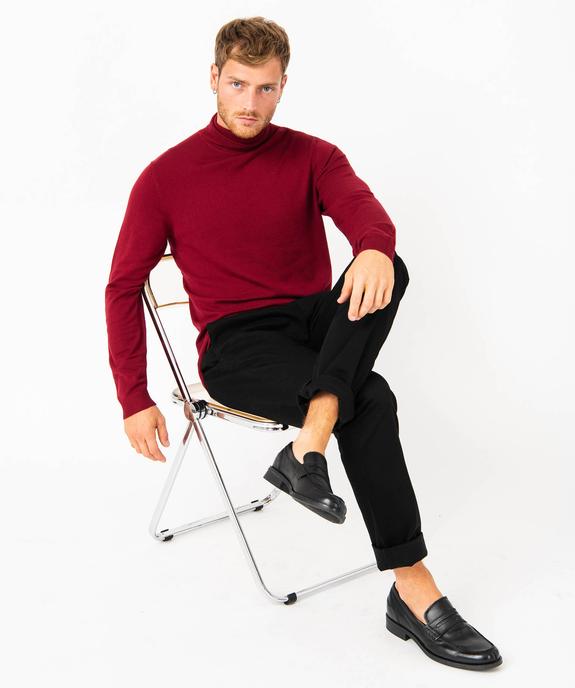 Pantalon chino en coton stretch uni homme vue1 - PREMIER PRIX BY GEMO - GEMO