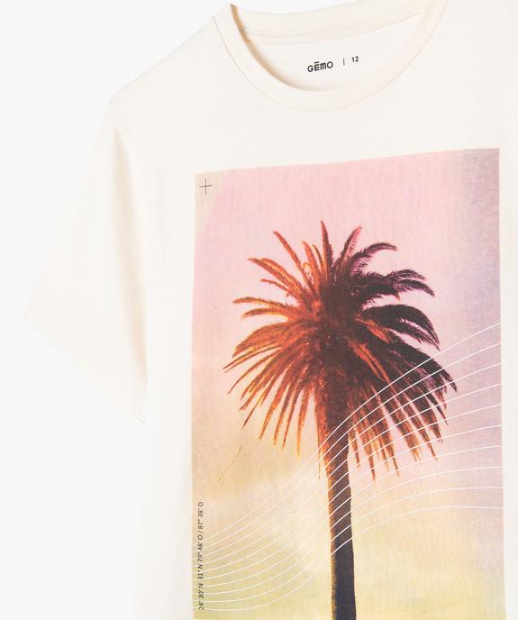 Tee-shirt à motif en coton garçon vue3 - GEMO 4G GARCON - GEMO