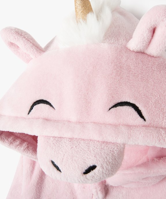 Combinaison pyjama fille licorne avec capuche vue2 - GEMO (ENFANT) - GEMO