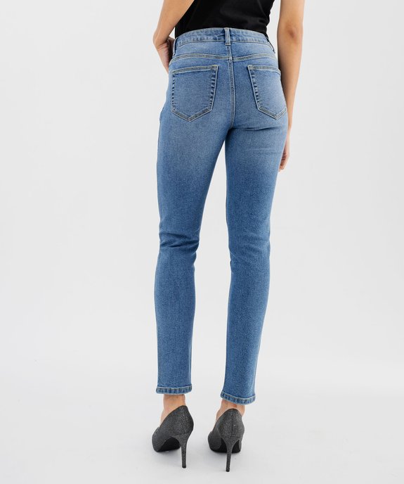 Jean coupe Slim taille haute femme vue8 - GEMO(FEMME PAP) - GEMO