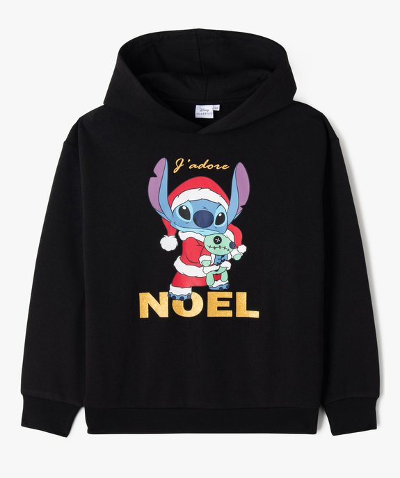 Sweat de Noël imprimé Stitch fille - Disney vue1 - LILO & STITCH - GEMO