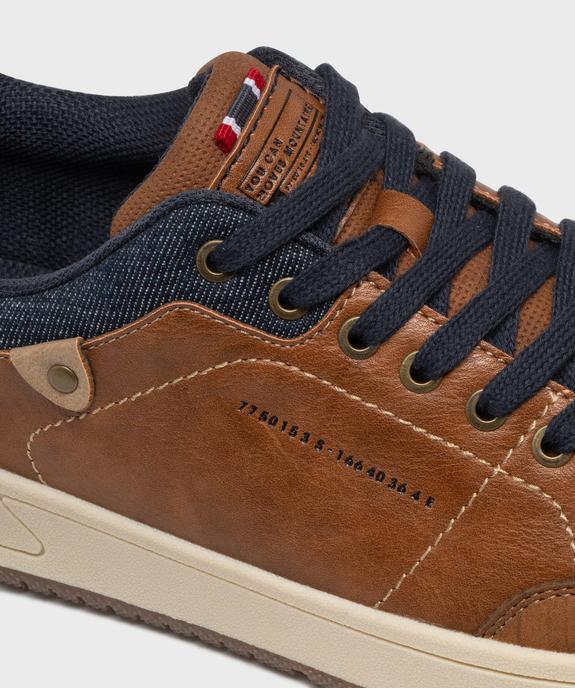 Baskets de ville avec col en denim homme - Urban Steps vue7 - URBAN STEPS - GEMO