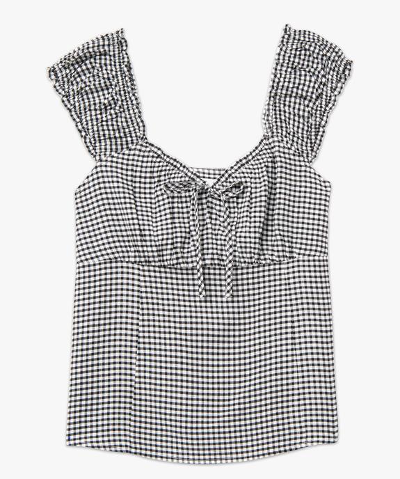 Blouse femme à larges bretelles smockées vue4 - GEMO(FEMME PAP) - GEMO