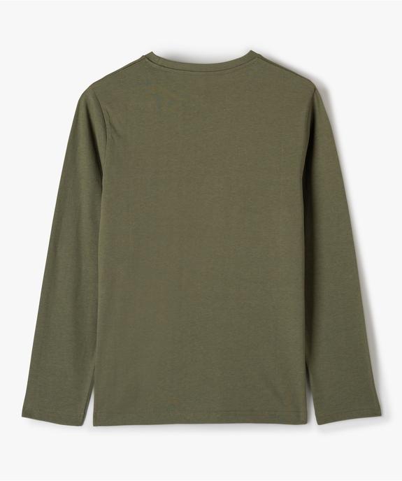T-shirt manches longues garçon vue3 - GEMO (JUNIOR) - GEMO