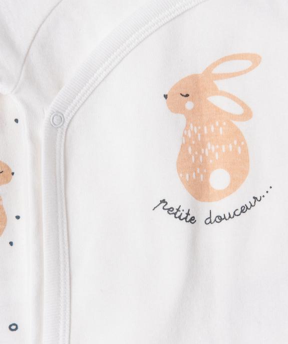 Body manches courtes fermeture croisée bébé (lot de 3) vue2 - GEMO 4G BEBE - GEMO