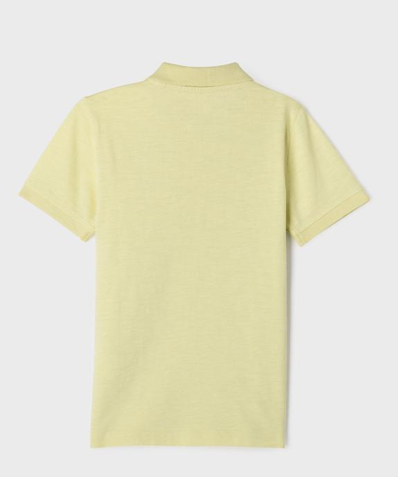 Polo manches courtes brodé garçon vue7 - GEMO (ENFANT) - GEMO