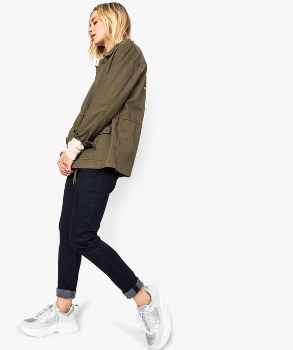 Veste femme en coton brodée dans le dos vue5 - GEMO(FEMME PAP) - GEMO