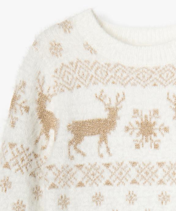 Pull de Noël avec motifs scintillants fille vue2 - GEMO (ENFANT) - GEMO