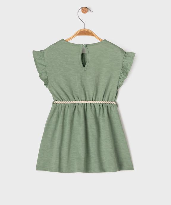 Robe sans manches avec ceinture tressée bébé fille vue3 - GEMO(BEBE DEBT) - GEMO