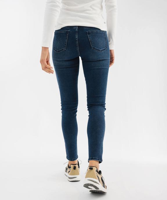 Jean skinny taille haute en denim stretch femme vue3 - GEMO 4G FEMME - GEMO