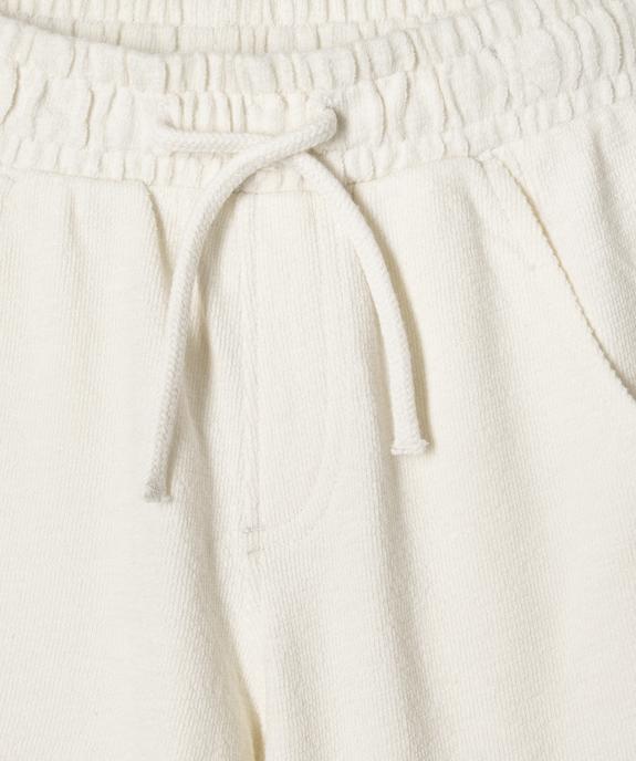 Short en coton coupe ample avec taille ajustable garçon vue2 - GEMO (ENFANT) - GEMO