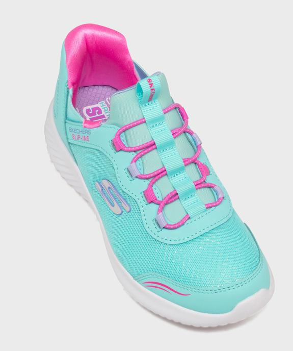 Baskets Slip-ins Summits en toile fille - Skechers vue5 - SKECHERS - GEMO