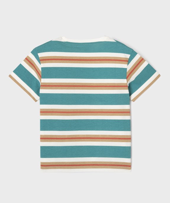 Tee-shirt manches courtes coton garçon vue3 - GEMO 4G GARCON - GEMO
